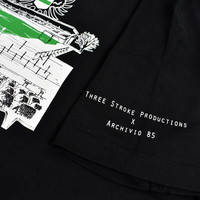 Three Stroke Productions Old Town Stadium Project stadion Oosterpark Groningen t-shirt Black