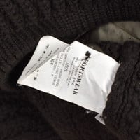 C.P. Company black knit wool hooded jacket S