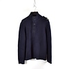 Stone Island Stone Island navy shoulder badge wool quarter neck knit XXXL