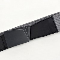 Stone Island grey canvas belt with compass star buckle 95cm