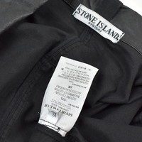 Stone Island black photographic resin collar jacket XL