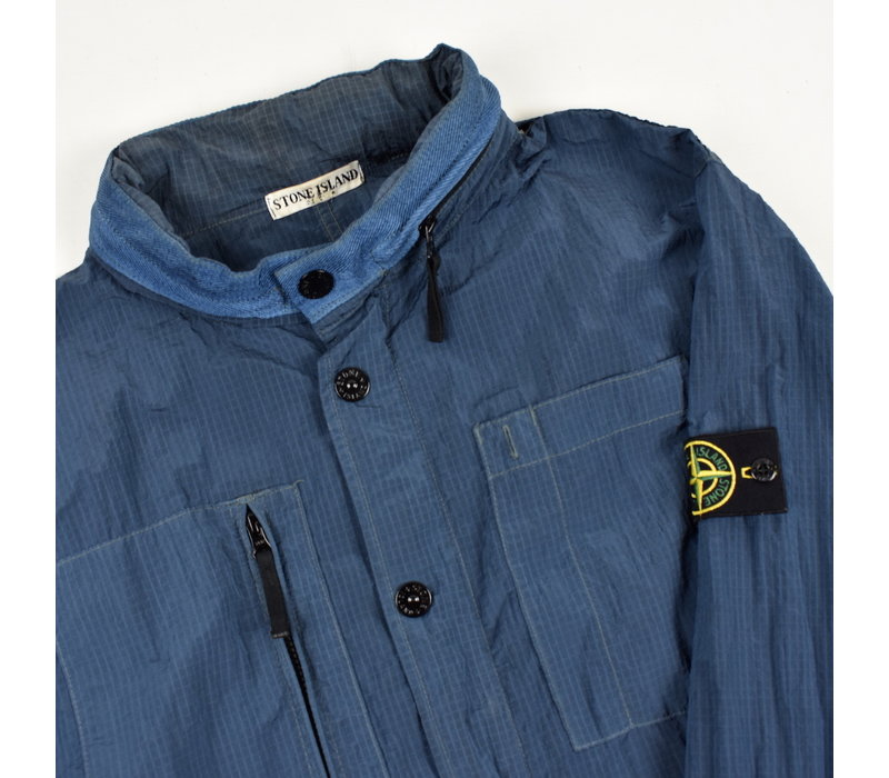 Stone Island blue nylon rip stop  jacket XXL