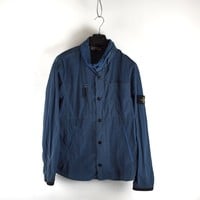 Stone Island blue nylon rip stop  jacket XXL