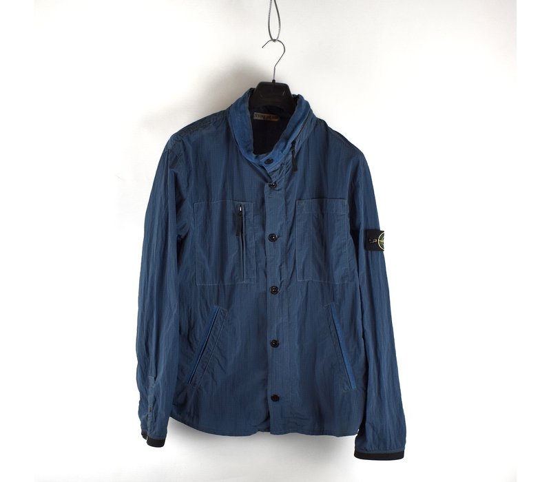 Stone Island blue nylon rip stop  jacket XXL