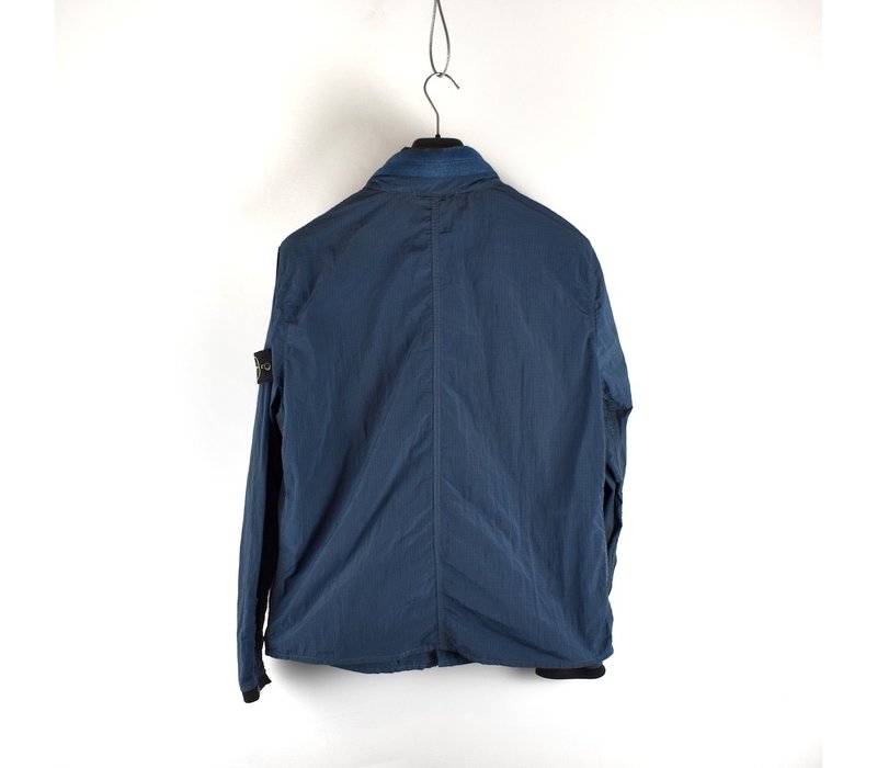 Stone Island blue nylon rip stop  jacket L