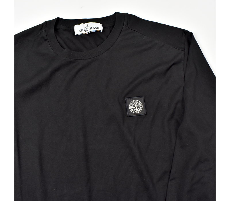 Stone Island black patch program cotton long sleeve t-shirt M