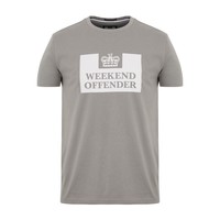 Weekend Offender Prison logo t-shirt Bullet Grey