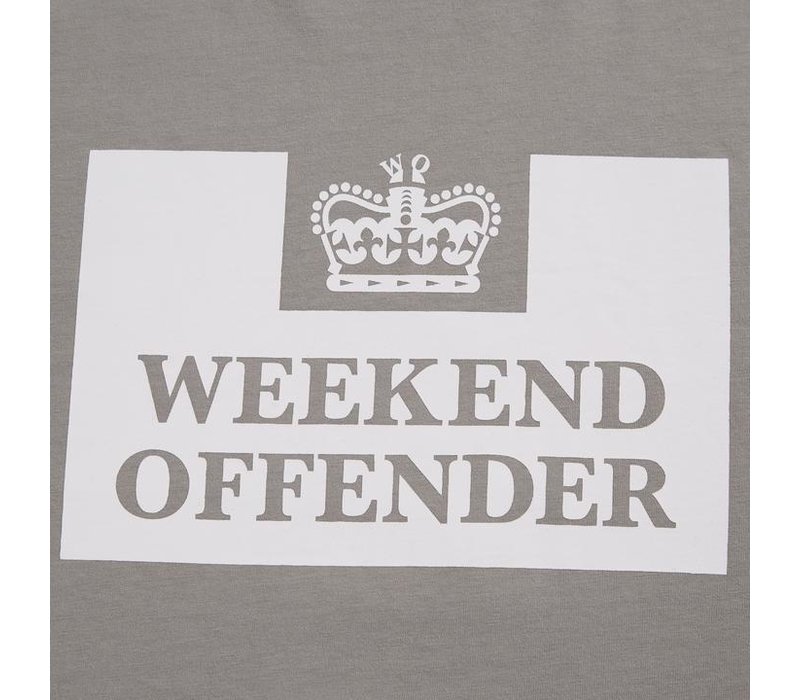 Weekend Offender Prison logo t-shirt Bullet Grey