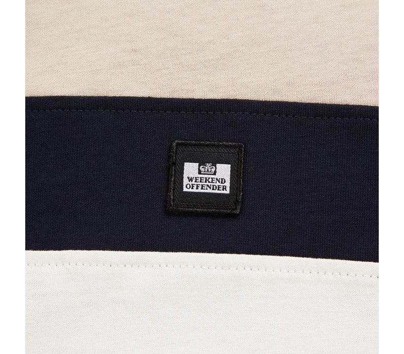 Weekend Offender Honopu striped t-shirt Navy