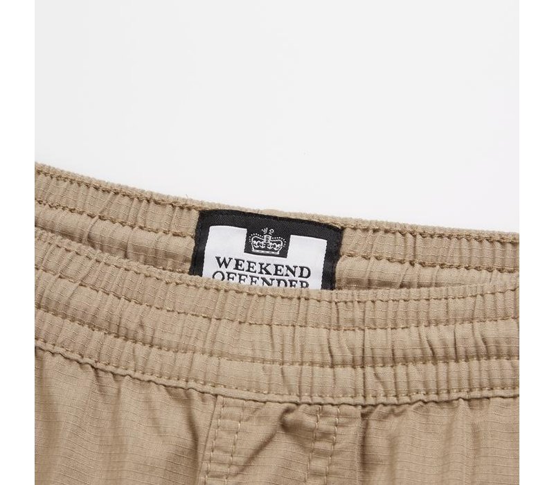 Weekend Offender Pianemo cotton ripstop cargo pants Stone