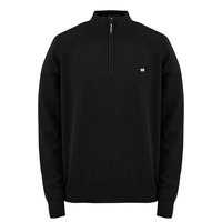 Weekend Offender Natal zip neck jumper Black