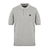 Weekend Offender Weekend Offender Calanque fine cotton knit polo Grey Marl