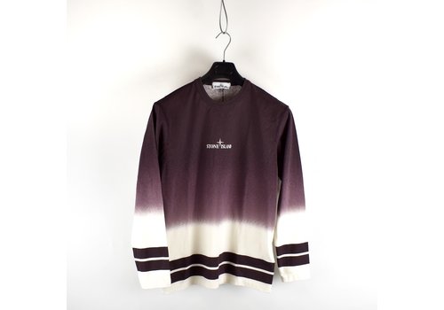 Stone Island Stone Island red shaded print stripes long sleeve t-shirt S