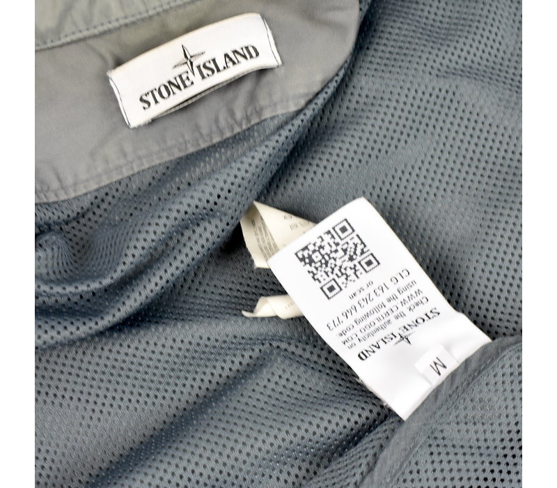 Stone Island grey micro reps biker jacket M