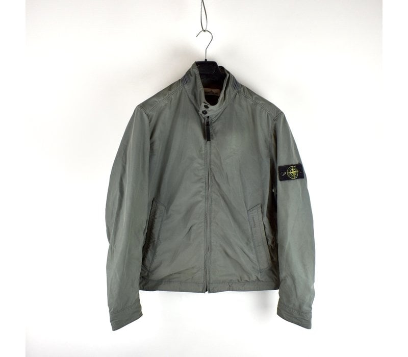 Stone Island grey micro reps biker jacket XXL