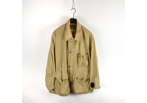 C.P. Company C.P. Company beige canvas cotton '991 continuative garment mille miglia goggle jacket 52