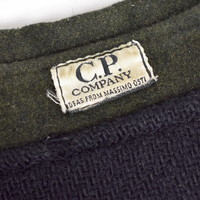 C.P. Company brown reversible leather knit lined '987 parka 54