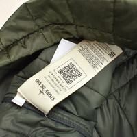 Stone Island green nylon raso quilted-tc field jacket L