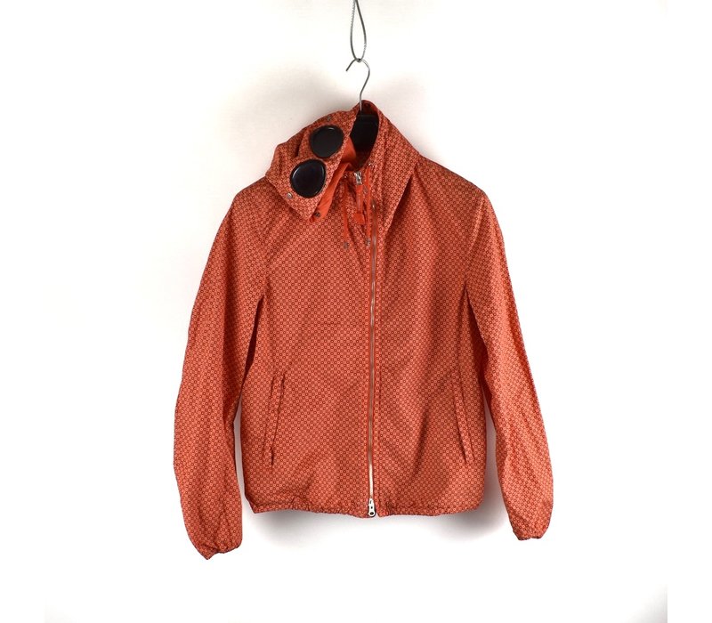 C.P. Company orange  graphic dotted goggle jacket 46