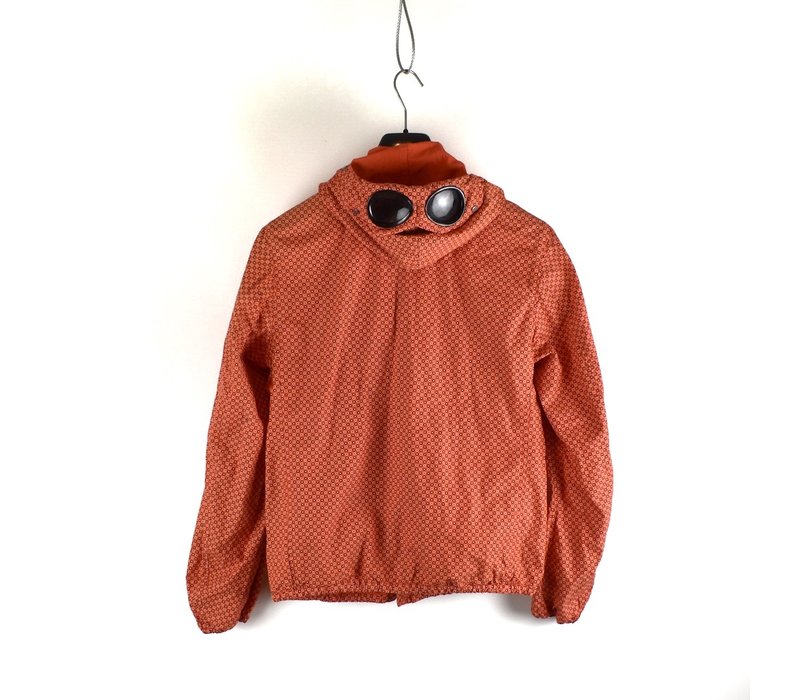 C.P. Company orange  graphic dotted goggle jacket 46