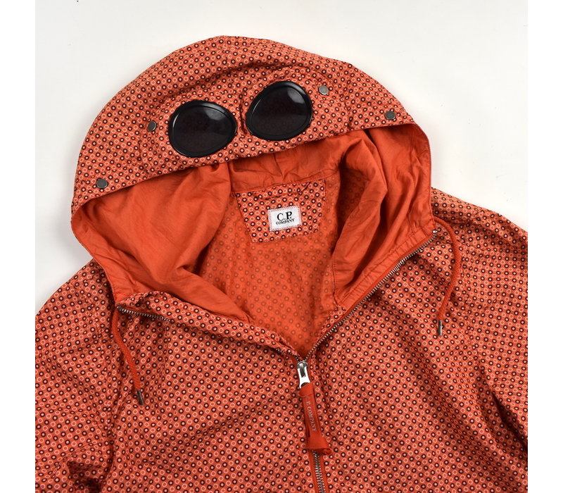 C.P. Company orange  graphic dotted goggle jacket 46