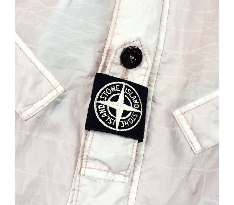 Stone Island pink reflective grid on lamy-tc parka L