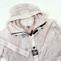 Stone Island pink reflective grid on lamy-tc parka L