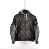 Stone Island grey reversible quilted hooded jacket L