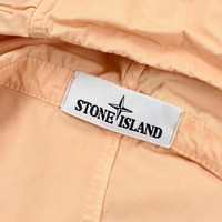 Stone Island salmon pink tela smerigliata old treatment hooded overshirt S