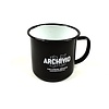 Archivio85 Archivio85 enamel mug Black