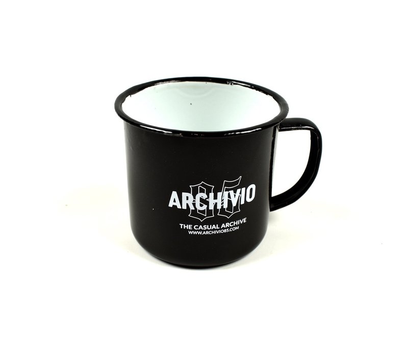 Archivio85 enamel mug Black