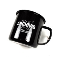 Archivio85 enamel mug Black