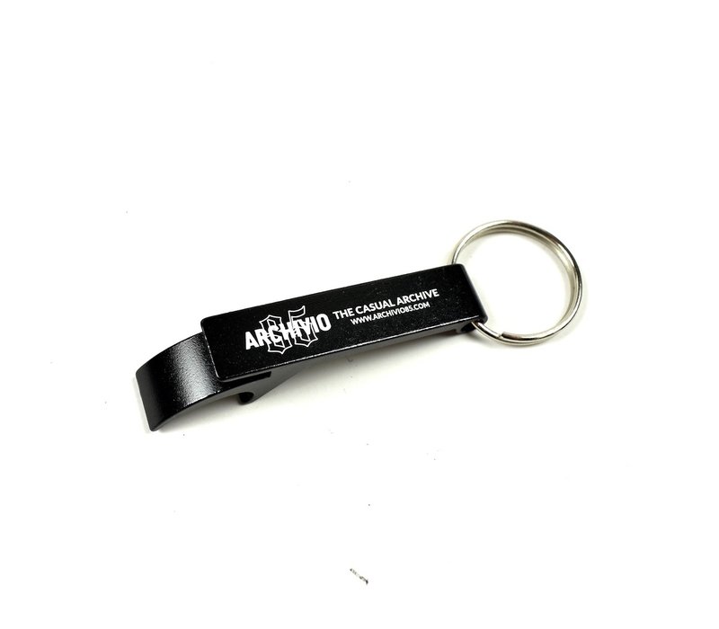 Archivio85 bottle opener keyring Black