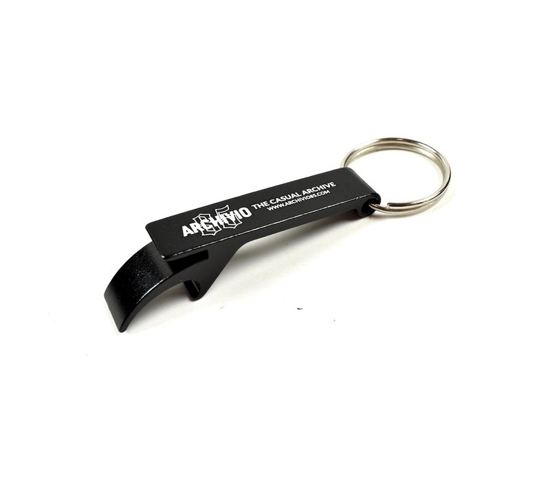 Archivio85 bottle opener keyring Black