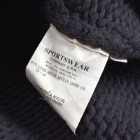 Stone Island grey wool felt lined presidents knit XL