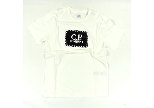 C.P. Company C.P. Company jersey 30/1 label print crew t-shirt Gauze White