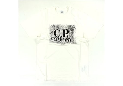 C.P. Company C.P. Company jersey 30/1 tracery label print crew t-shirt Gauze White