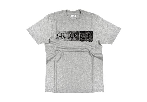 C.P. Company C.P. Company jersey 30/1 triple label print crew t-shirt Grey Melange