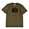 C.P. Company C.P. Company jersey 30/1 label print crew t-shirt Ivy Green