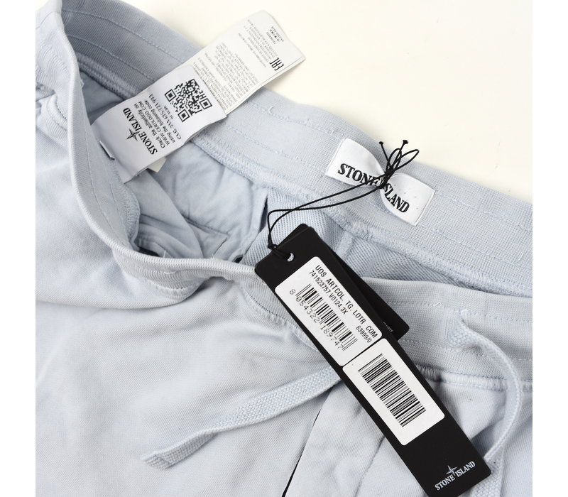 Stone Island baby blue cotton fleece sweat pants XXXL