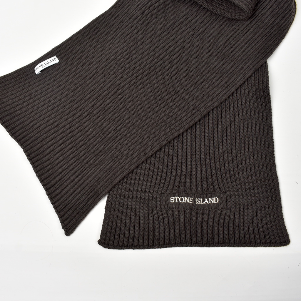 Island brown ribbed knit wool - Archivio85
