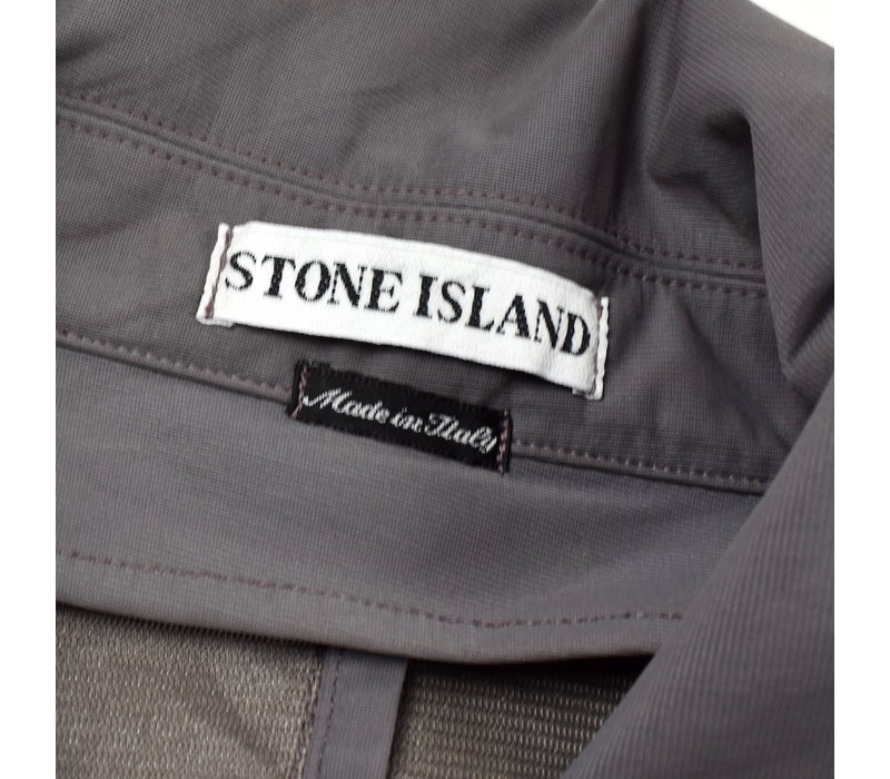 Stone Island grey nylam trench coat M