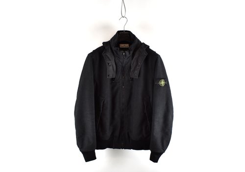 Stone Island Stone Island black saia doppia faccia bomber jacket L