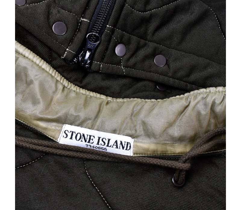 Stone Island blue mussola gommata jacket XXL