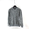 Stone Island shadow project grey jacquard cotton poly teddy fleece crew neck L