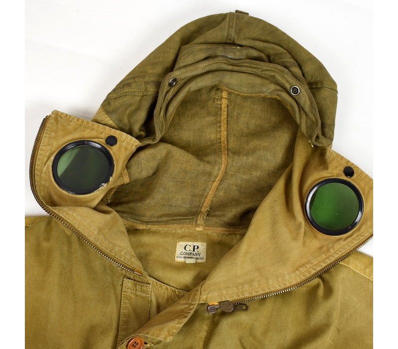 C.P. Company beige mais canvas cotton '988 explorer prototype goggle jacket 52