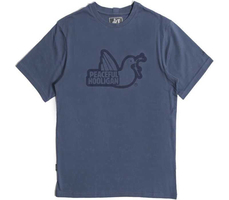 Peaceful Hooligan Outline t-shirt Insignia Blue