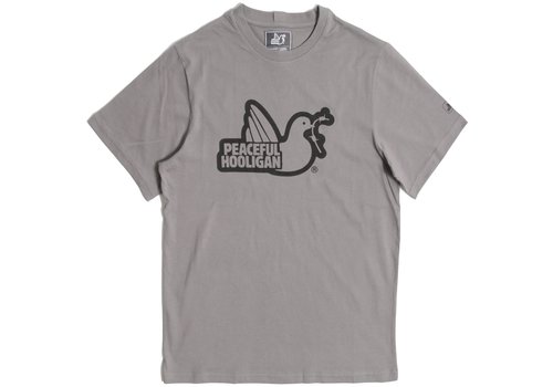 Peaceful Hooligan Peaceful Hooligan Outline t-shirt Pewter Grey