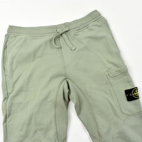 Stone Island ivy green cotton fleece sweat pants L