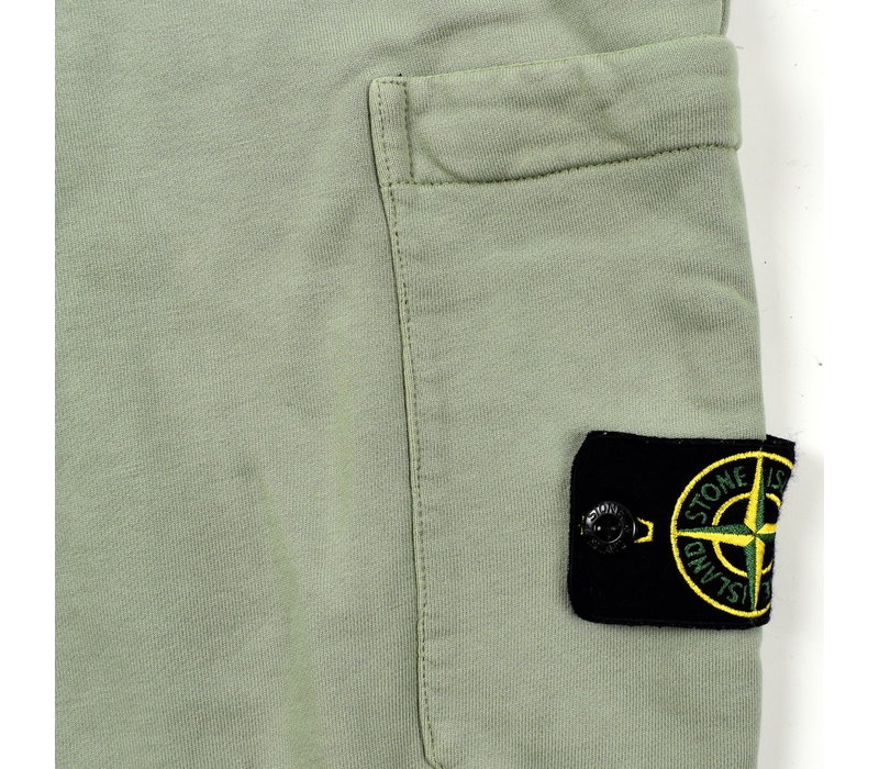 Stone Island ivy green cotton fleece sweat pants L